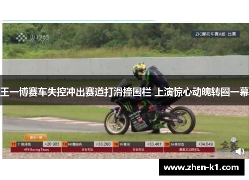 王一博赛车失控冲出赛道打滑撞围栏 上演惊心动魄转圈一幕